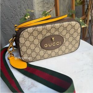 Gucci Vintage Neo Supreme Monogram Web Crossbody